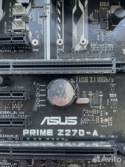 Связка Мать prime z270/проц celeron 3930/куллер