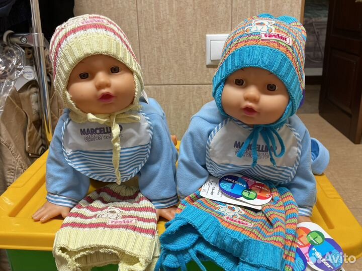 Шапка трикотажная для малышей 38-40