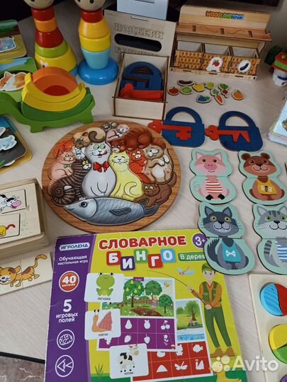 Развивающие деревянные игрушки пакетом