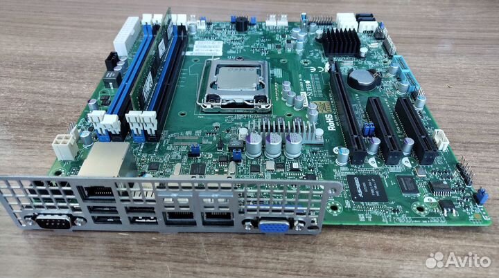 Мат. плата Supermicro X10SLM-F+процессор G3250+8гб