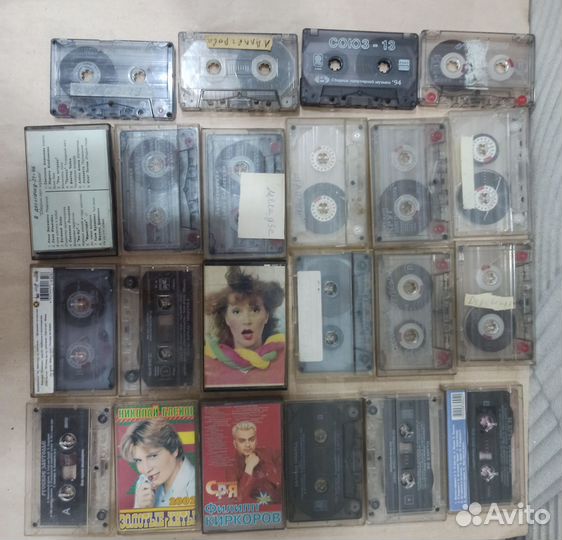 Аудиокассета, CD -диски с записями 22 шт и 7 шт