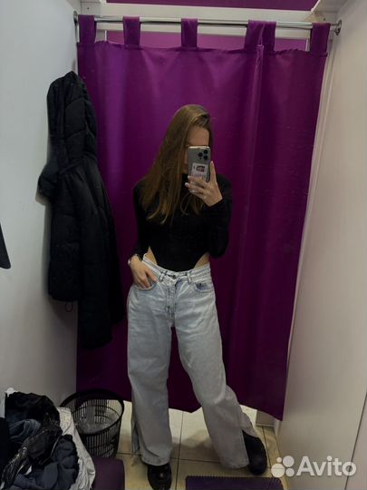 Джинсы широкие