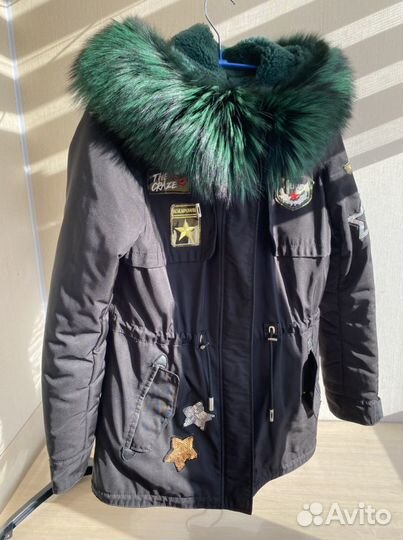 Куртка парка на натуральном меху