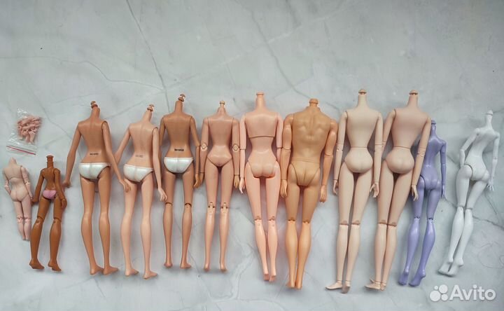 Новые куклы тела головы