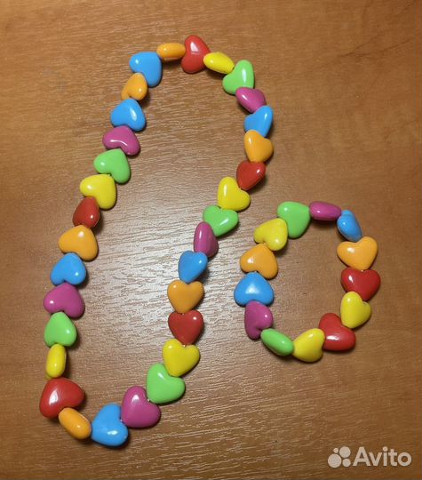 Комплект украшений бусы и браслет для ребенка