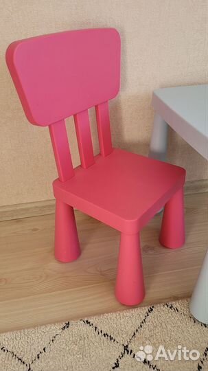 Детский стол и стулья IKEA маммут