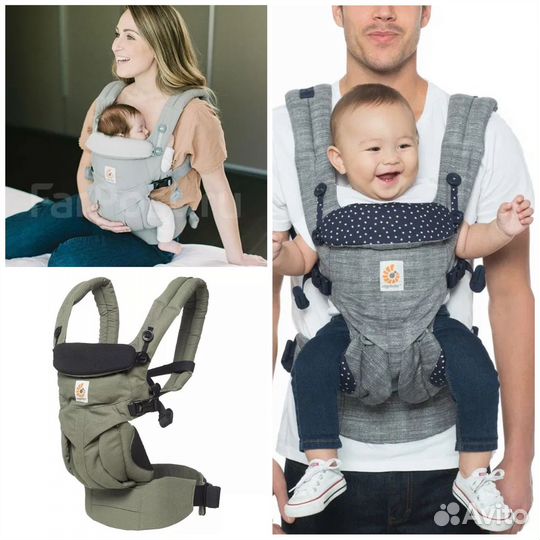 Эрго слинг рюкзак Ergo baby Omni для новорожденных