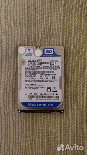 Жесткий диск wd3200bpvt