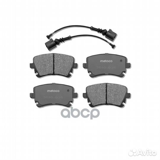 Колодки тормозные дисковые 3010-035 metaco
