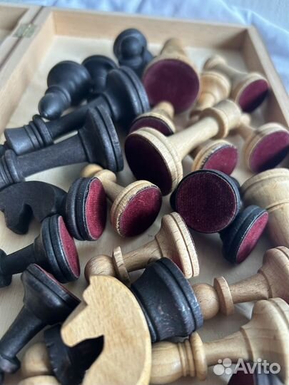 Шахматы большие деревянные с доской