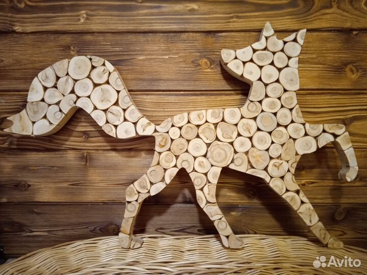 Панно из можжевельника