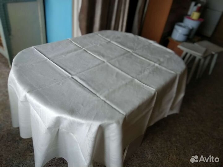 Скатерть лен СССР новая