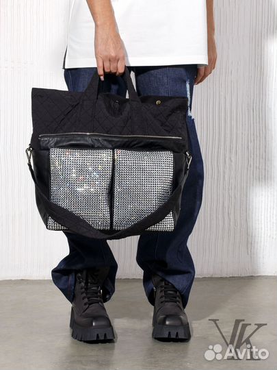 Сумка roomy с кристаллами