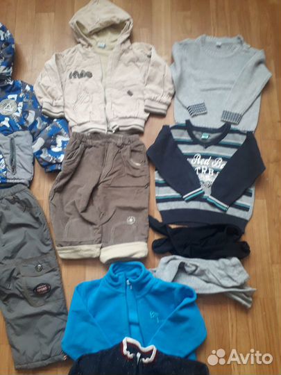 Пакет теплых вещей на мальчика р.86-92