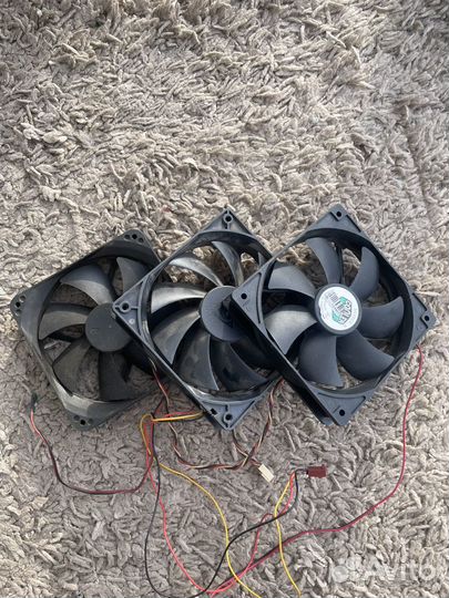 Вентилятор 120мм, кулер, крепления, кабели VGA