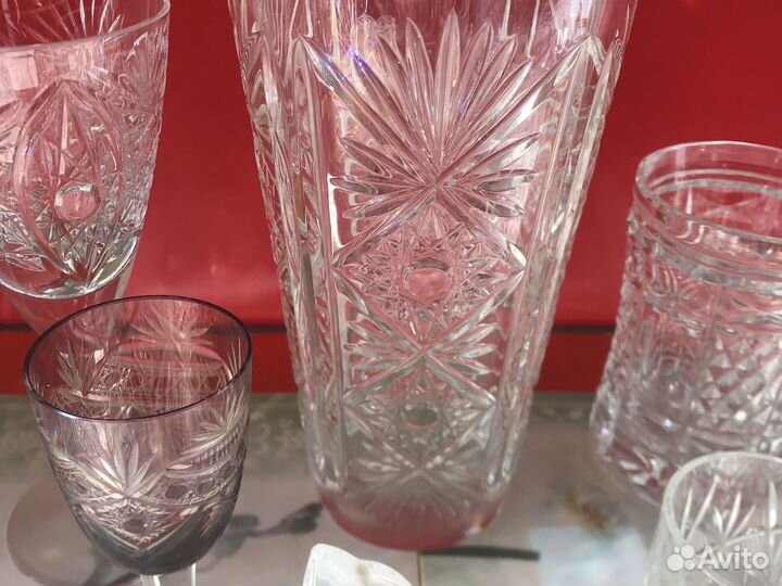 Хрусталь, марганцевый хрусталь. Винтаж