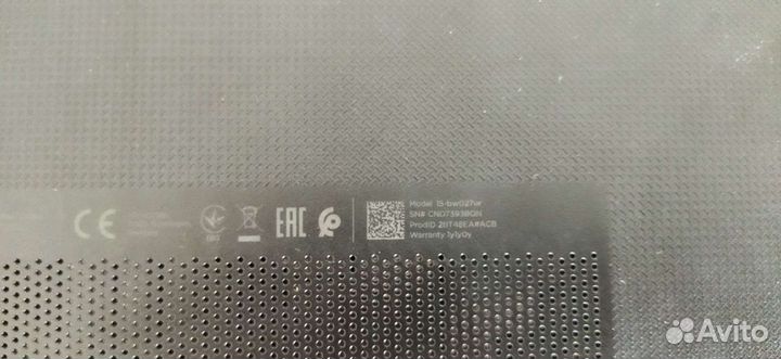Ноутбук hp 15bw027ur