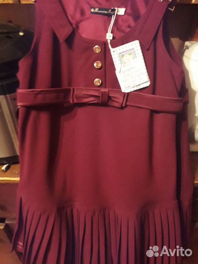 Сарафан бордо.Маленькая леди р.152 и р.158