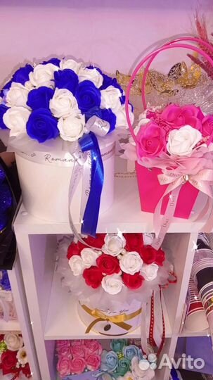 Подарки к 8 марта букеты из мыла, гипсофила