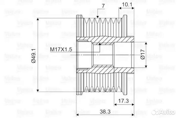 Шкив генератора 588063