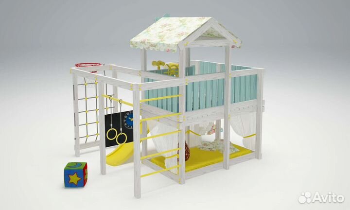 Детский комплекс для дома Савушка Baby 8 голубой