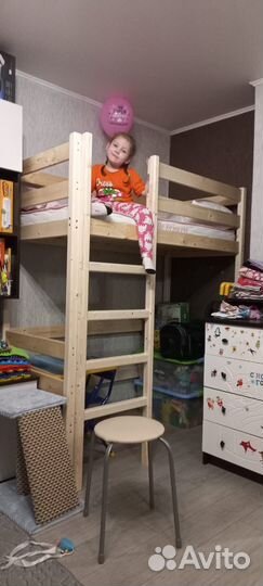 Кровать чердак деревянная
