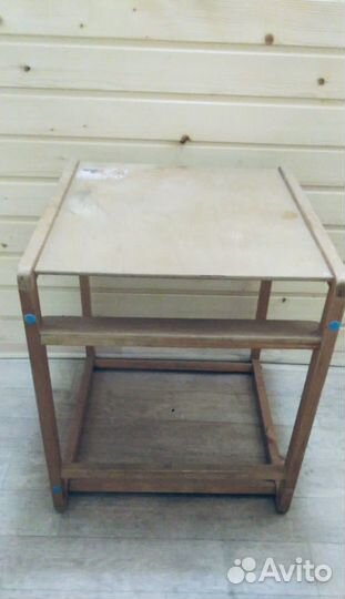 Винтажный детский стол и стул