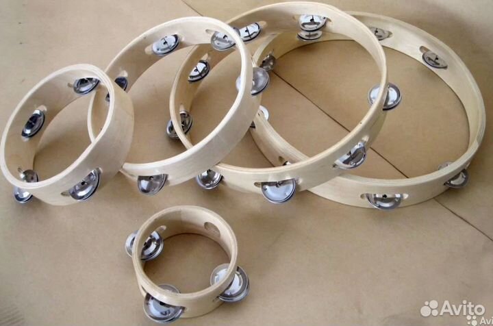 Тамбурин деревянный 150-300мм