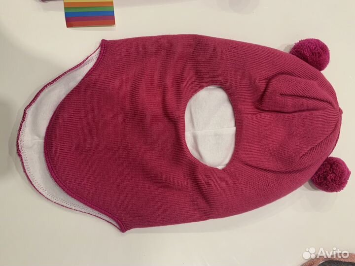 Шапка шлем для девочки 48;52 размер