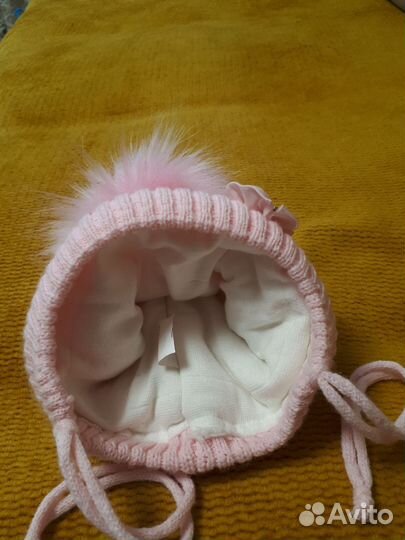 Шапка зимняя для новорожденных