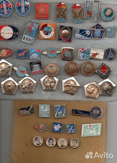 Значки космос, Гагарин, авиация