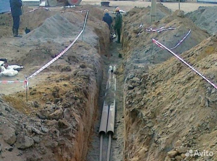 Копка траншеи вручную