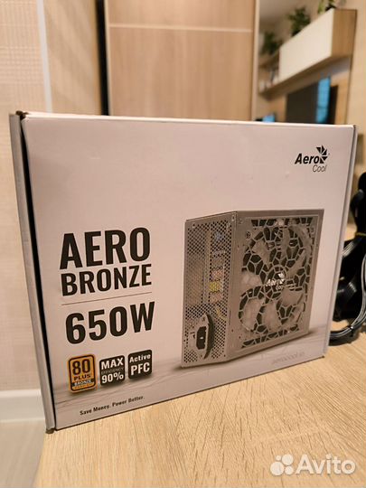 Блок питания Aerocool Aero Bronze 650W гарантия