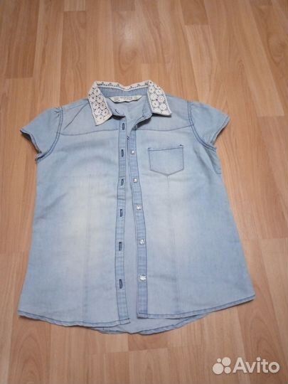 Рубашка для девочки 128