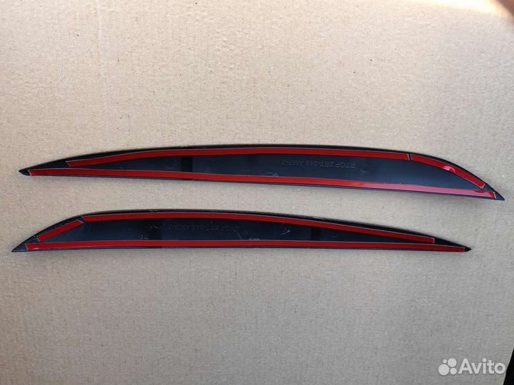 Volkswagen touareg реснички (накладки) на фары