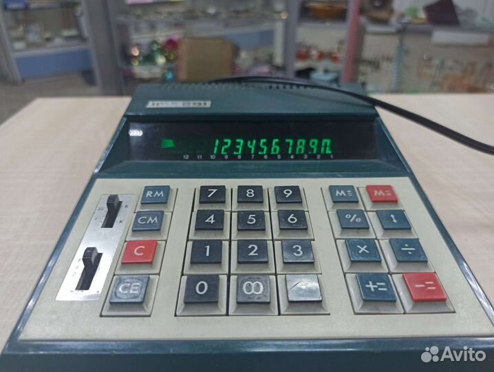 Винтажный Итальянский Калькулятор Ретро Раритет