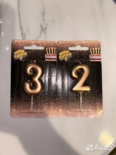 Свечи цифры на торт