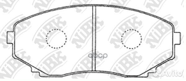 Колодки пер. mitsubishi pajero 3 00 PN5376 NiBK
