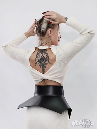 Баска из натуральной кожи