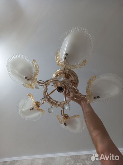 Люстра потолочная подвесная бу