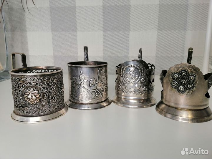 Подстаканник мельхиоровый СССР