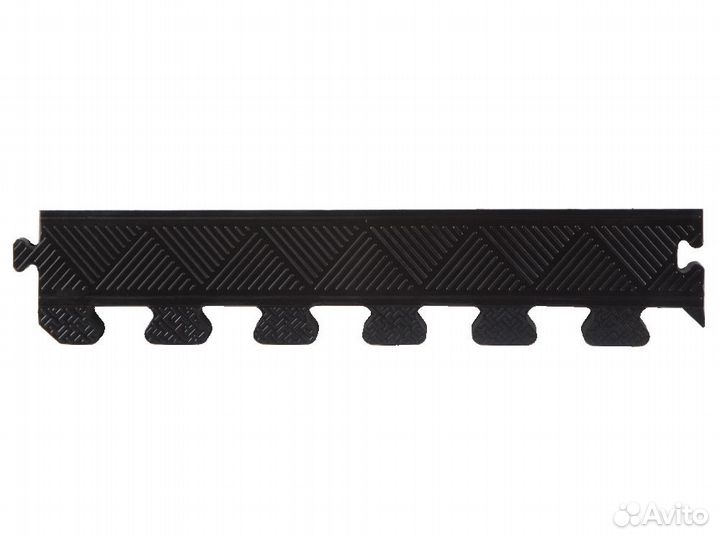 Коврик резиновый черный, 40х40х1,2 см, пазл