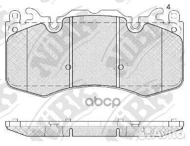 Колодки тормозные дисковые передние NiBK PN0567