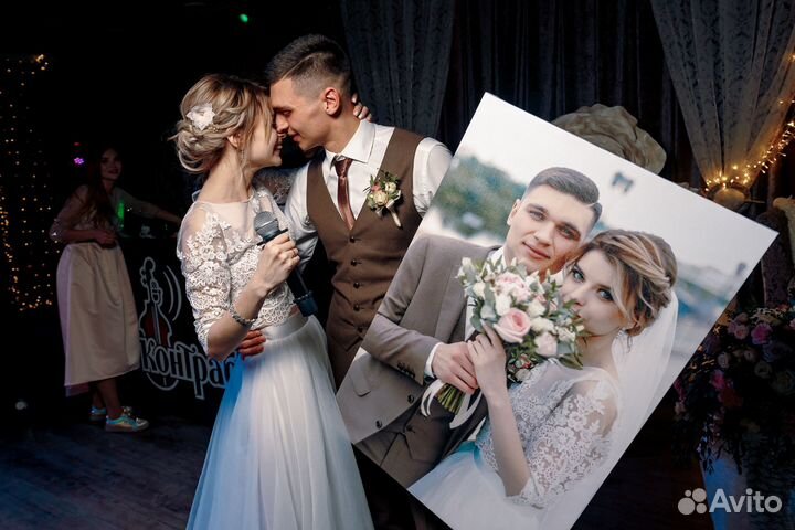 Портрет по фото, печать фото на холсте