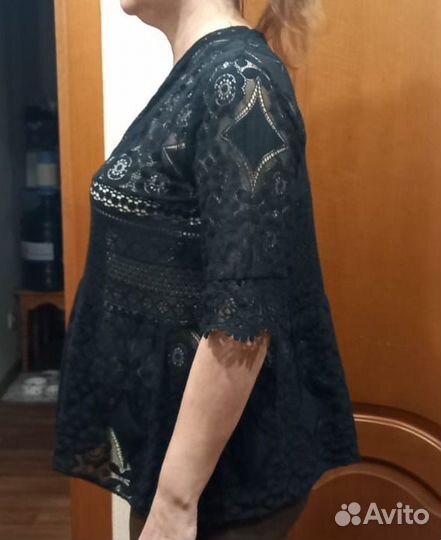 Блузка кружевная 48-52