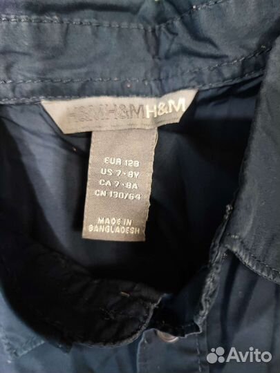 Рубашка подростковая, рост 128