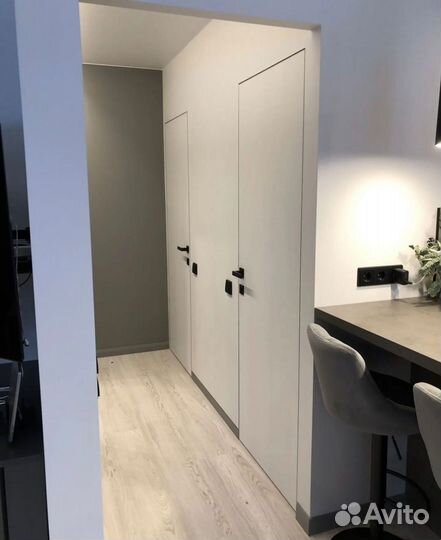 Скрытые двери под покраску