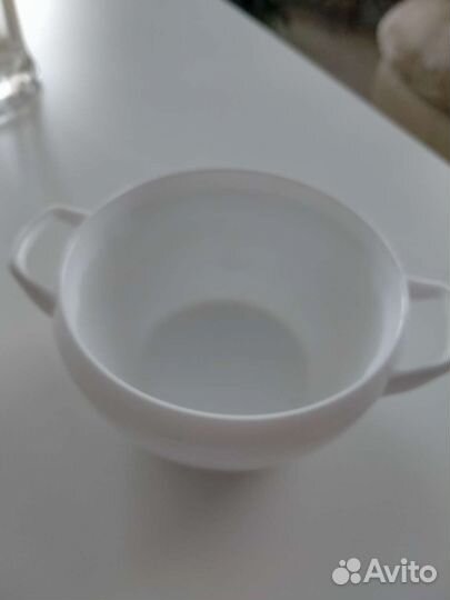 Тарелка стеклокерамика белая в наличии 50 штук