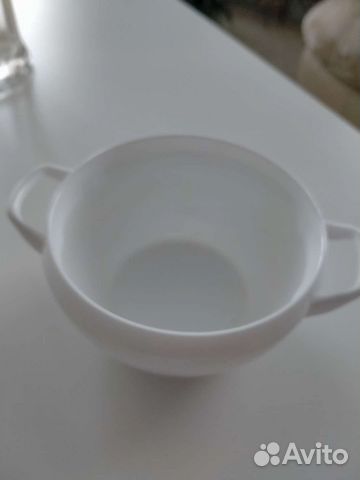 Тарелка стеклокерамика белая в наличии 50 штук