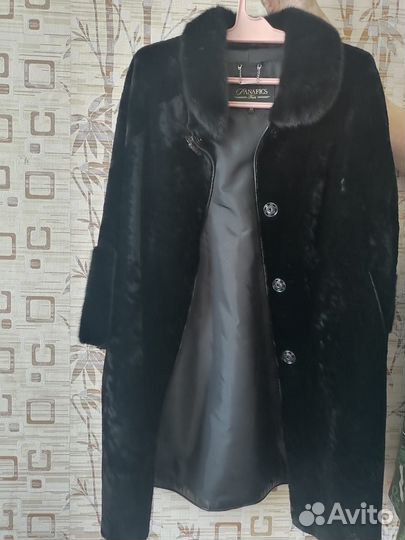 Шуба мутоновая с норкой